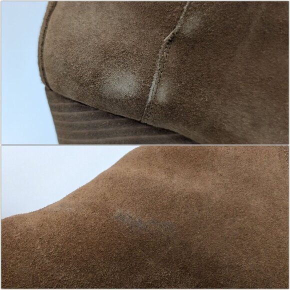 Lucky Brand Yezzah Oiled Suede Booties Womens Honey Brown Ankle Boots Sz 8.5 - Picture 14 of 14